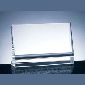 Horizontal Plaque Crystal Award