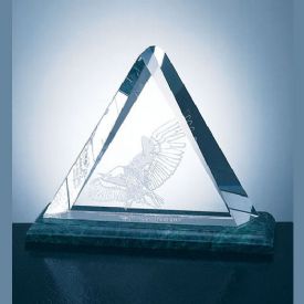 Triangle Plaque Crystal Award