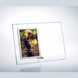 Glass Stainless Steel Photo Frame