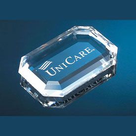 Crystal Rectangular Paperweight