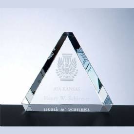 Crystal Triangle Paperweight