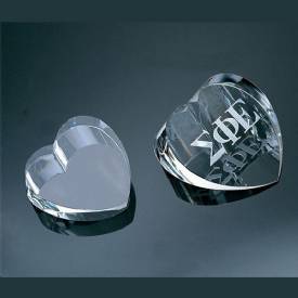 Crystal Heart Paperweight