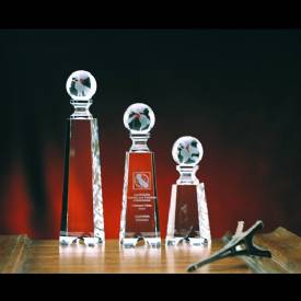 Crystal World Globe on Gate Tower Award