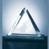 Triangle Plaque Crystal Award