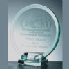 Round Plate Crystal Award